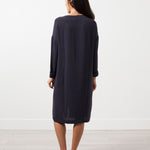 Long Sleeve Silk Dress