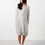 Long Sleeve Silk Dress