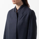 Woven Pleat Back Coat