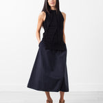 Curved Stripe Knit Tank