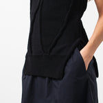 Curved Stripe Knit Tank