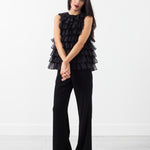 Organza Ruffle Top