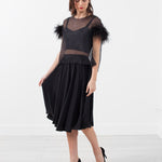 Organza Feather Top