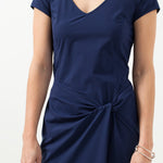 V-Neck Twist Dress