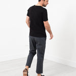 Flat Front Cuffed Trouser