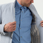 Seersucker Five Button Blazer