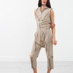 Sleeveless Harem Flightsuit