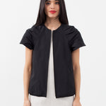Sleeveless Cape Jacket