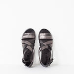 Wrap Sandal in Black/Steel