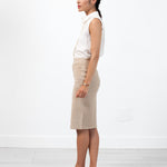 Floridia Leather Skirt