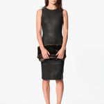 Iranta Leather Dress in Black