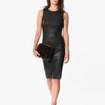 Iranta Leather Dress in Black