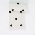 Cashmere Dot Shawl in Black/White