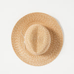 Wrapped Up Hat in Straw/White