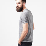 Linen T-shirt in Dolphin