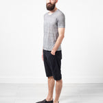 Linen T-shirt in Dolphin
