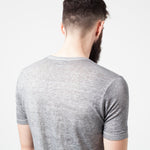 Linen T-shirt in Dolphin