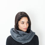 Knit Neck Warmer in Grey