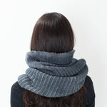 Knit Neck Warmer in Grey