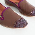 Bizi Cap Toe Loafer in Rose/Aubergine