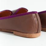 Bizi Cap Toe Loafer in Rose/Aubergine