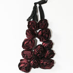 Rose Necklace in Red